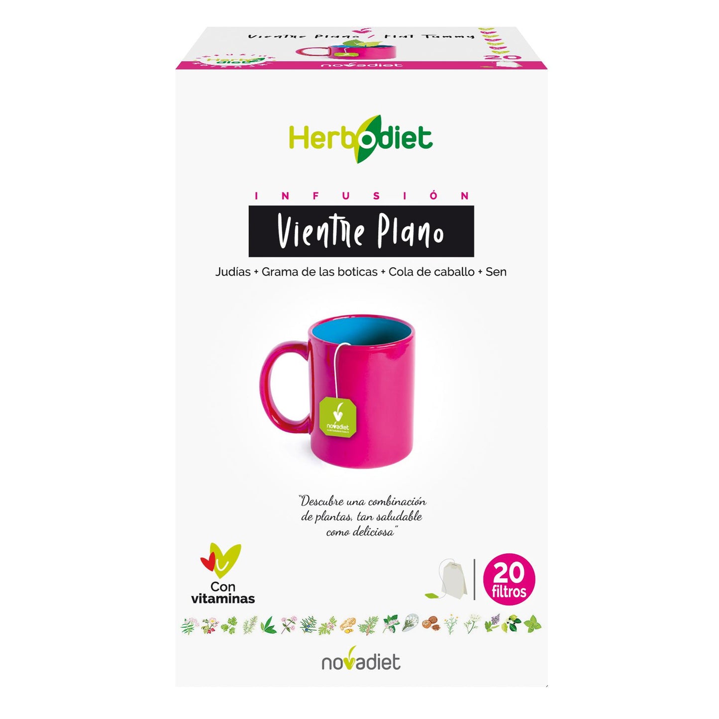 Herbodiet Platt mage Novadiet, 20 påsar