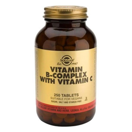 Vitamin B-komplex med vitamin C 250 tabletter-Solgar