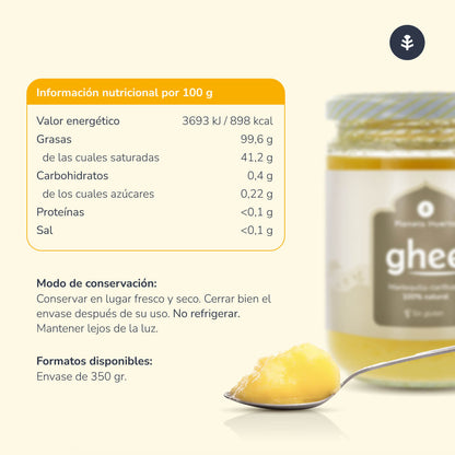 Förpackning 3xGhee klarat smör ECO Planeta Huerto 500 gr