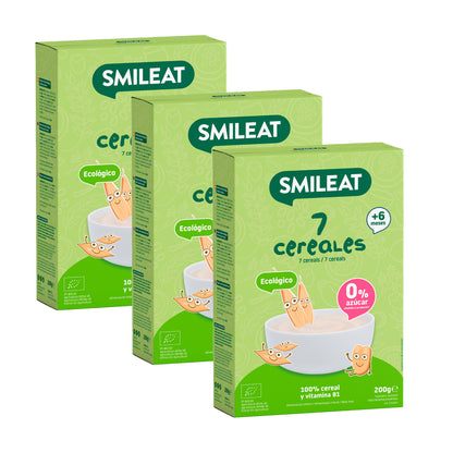 PROMO 3x Bouillie 7 céréales Eco Smileat 200 g