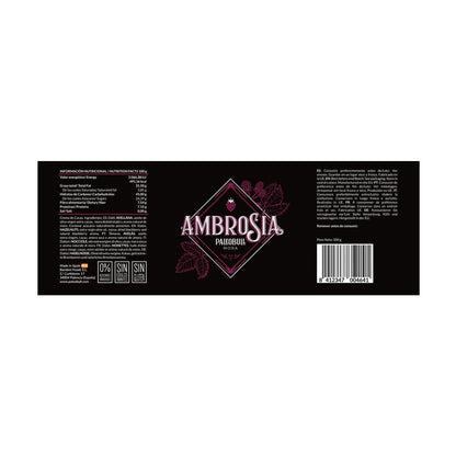 Crema di cacao e nocciole mora salutare ambrosia Paleobull 300 g