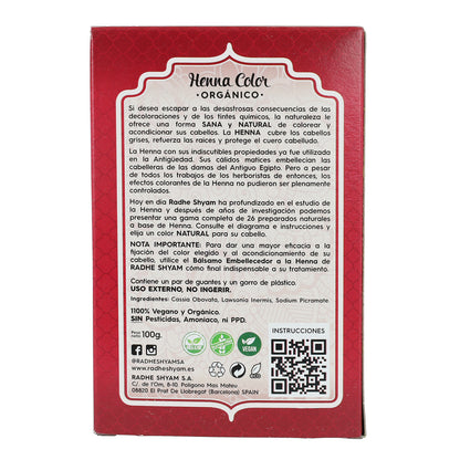 Henna-Pulver Super Mahagoni dunkel Radhe Shyam 100 g