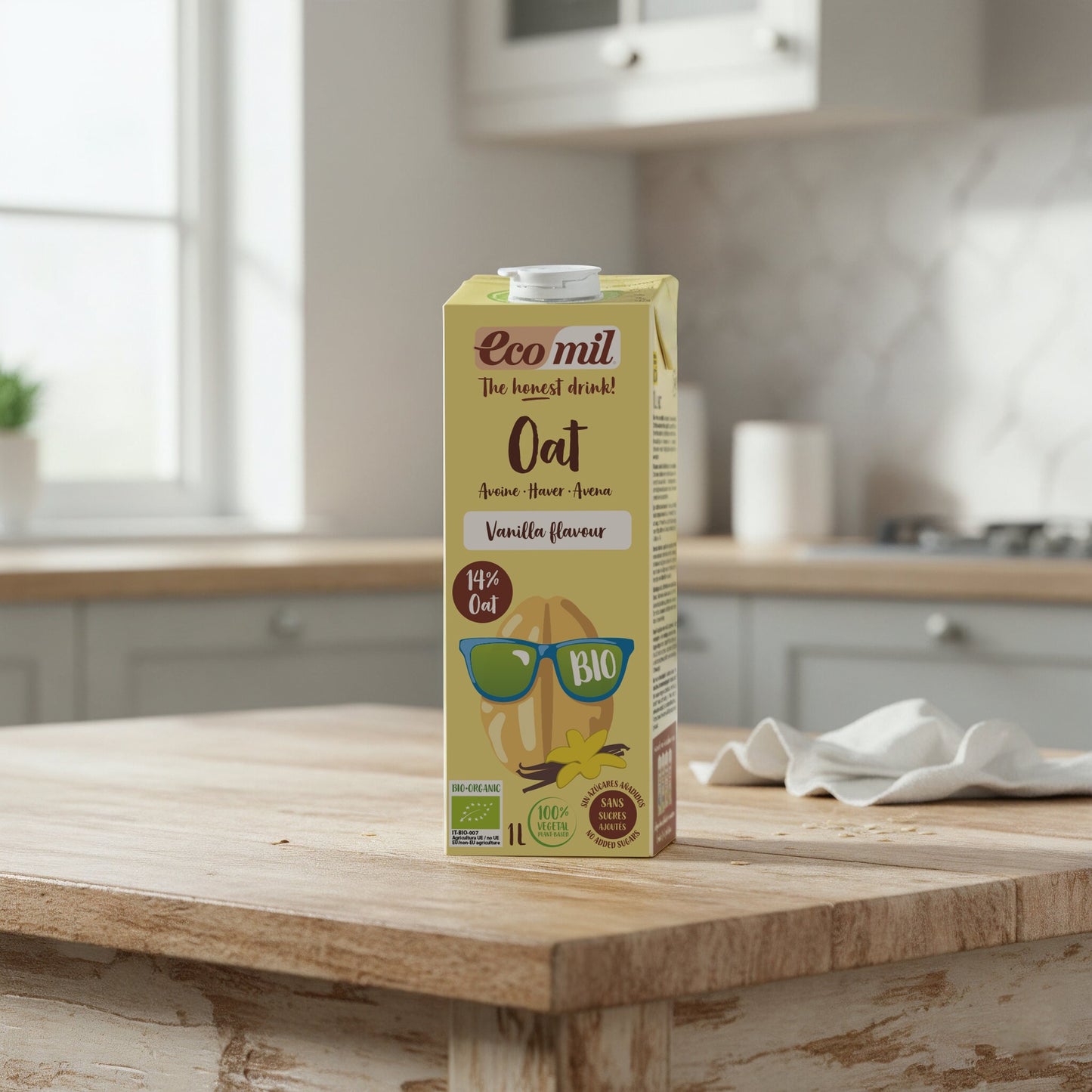 Napój owsiany waniliowy bez cukru Bio Ecomil 1 l