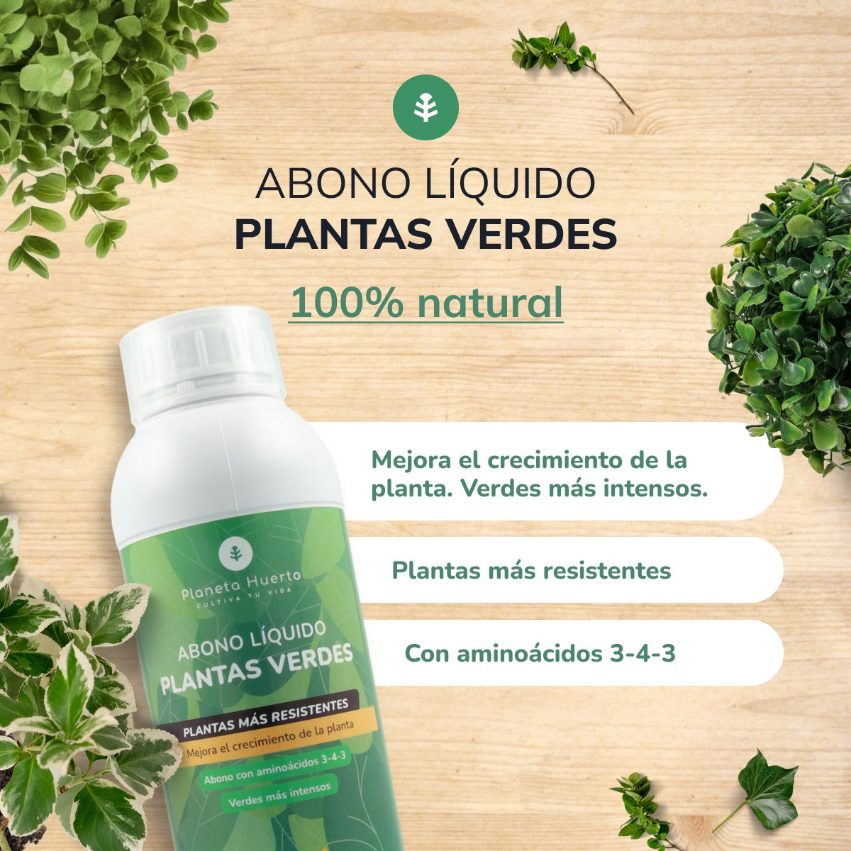 Green Plants flytande gödselmedel Planeta Huerto 250 ml