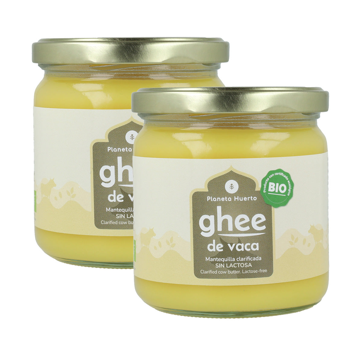 Opakowanie 2x masło klarowane Ghee ECO Planet Orchard 350 gr