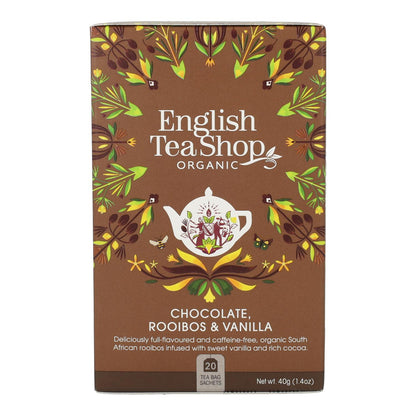 Bio-Rooibos-Tee mit Schokolade und Vanille English Tea Shop 40 g