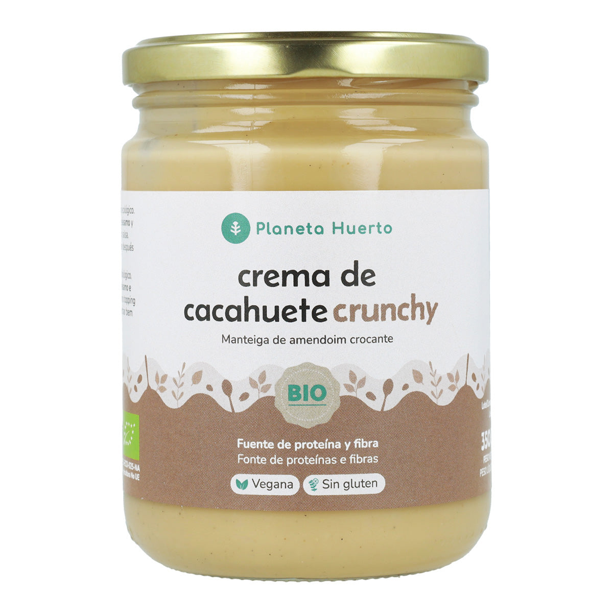 Crunchy Erdnusscreme ECO Planeta Huerto 350 g