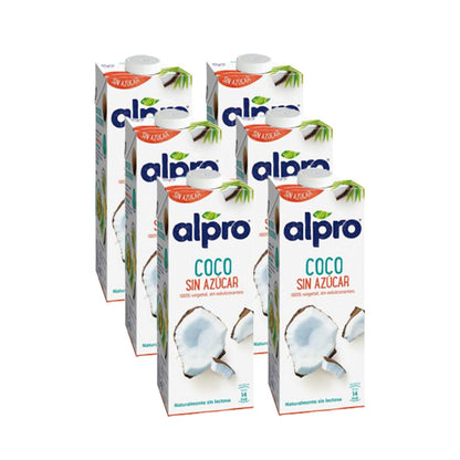 Opakowanie 6 sztuk Napój kokosowy bez cukru Alpro 1 litr