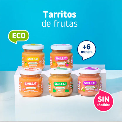 Tarrito BIO pera y manzana +6 meses Smileat 130 g