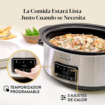 Crockpot Digitale slowcooker Sizzle & Stew 6,5 L CSC112X