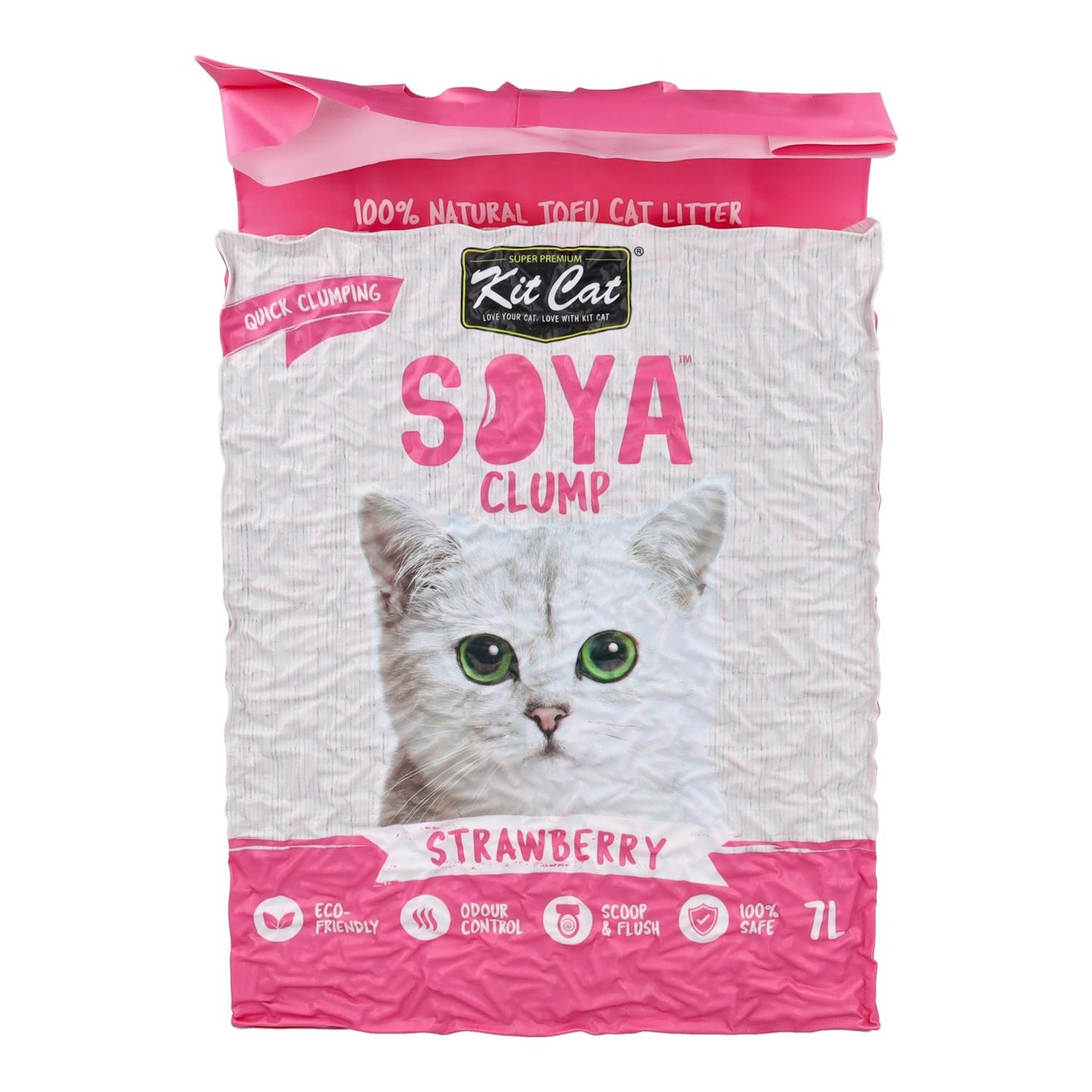 Zestaw Cat Arena Eco SoyaClump - Strawberry 7 L Żwirek dla kotów