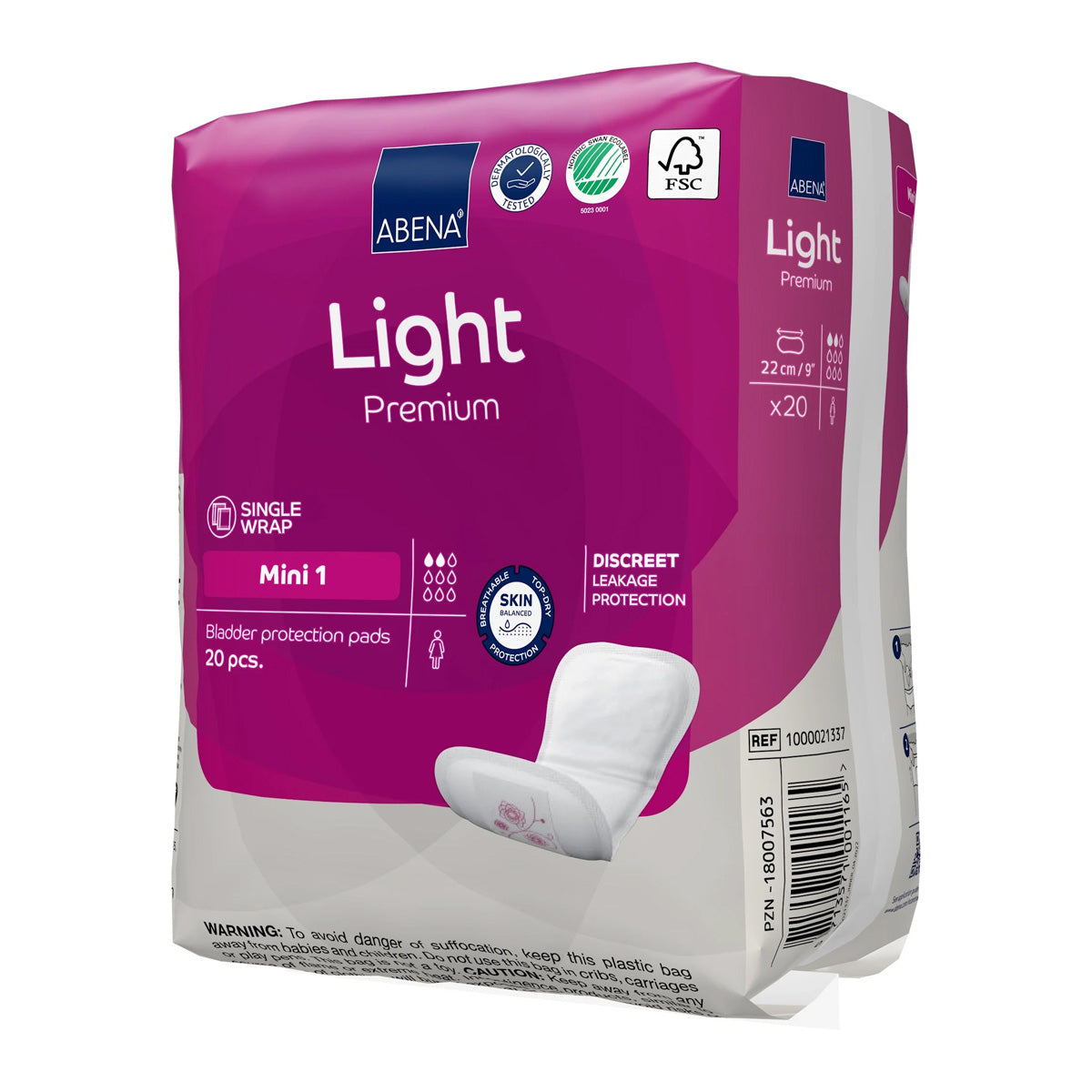 Podpaski Light Premium Mini 1 Abena 20 szt.