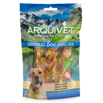 Natürlicher Snack für Hunde  Hühnerflügel  Arquivet 100 g