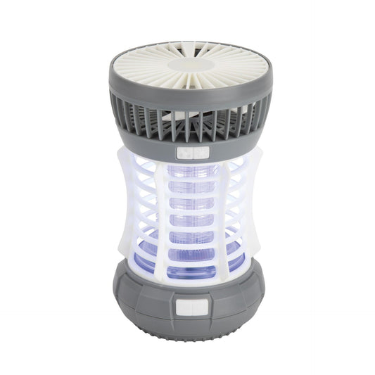 Insectenverdelger/lamp/zaklamp/ventilator/noodverlichting "5 in 1". 60 m2. Buiten/binnen Jata