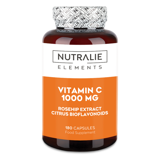 Nutralie Witamina C 1000 mg Rosa Canina + Witamina C Przeciwutleniacz 180 kapsułek