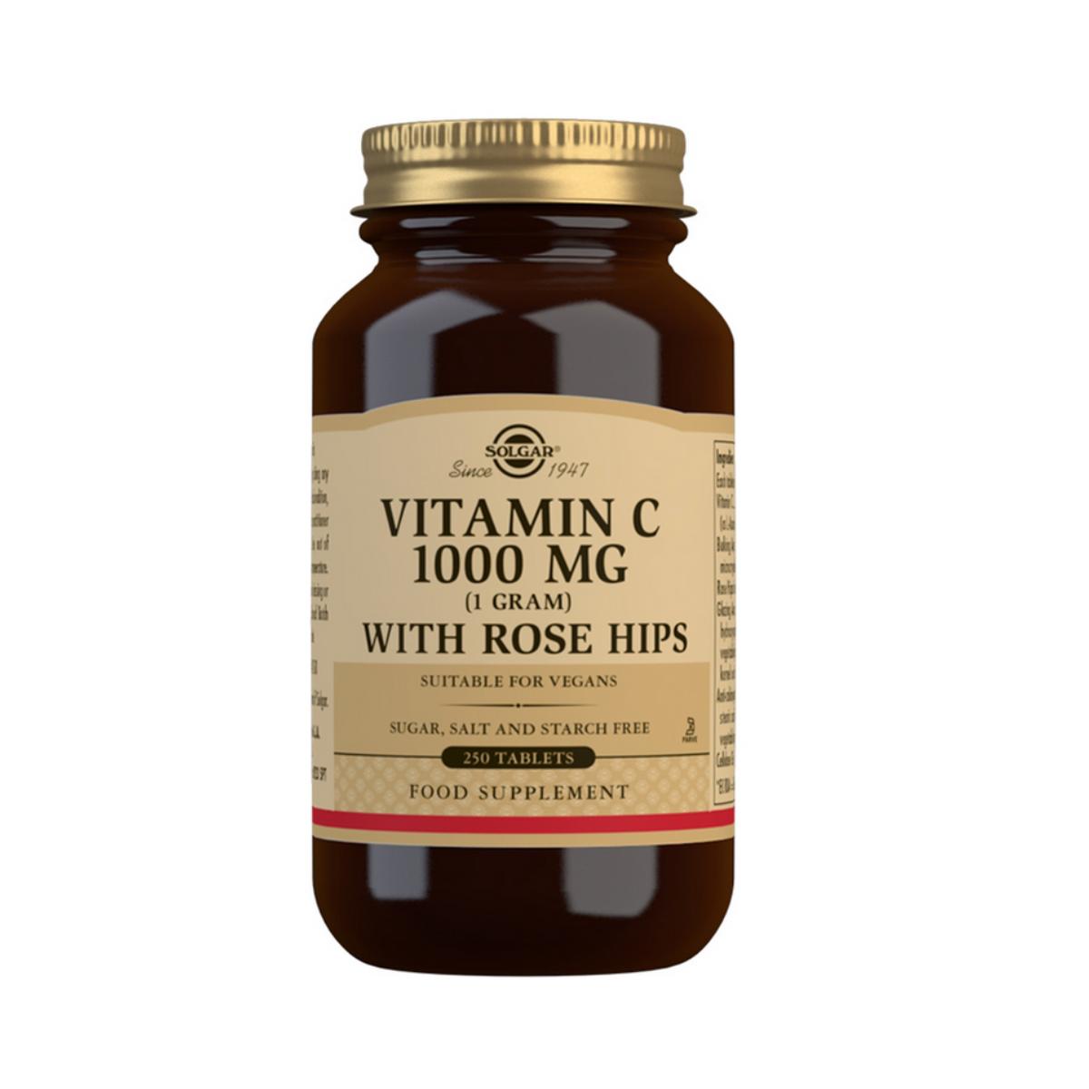 Rose Hips Witamina C, 250 tabletek po 1000 mg