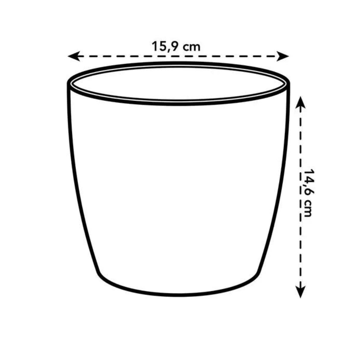 Pot de fleurs recyclé Coffee Collection Round Elho 18 cm
