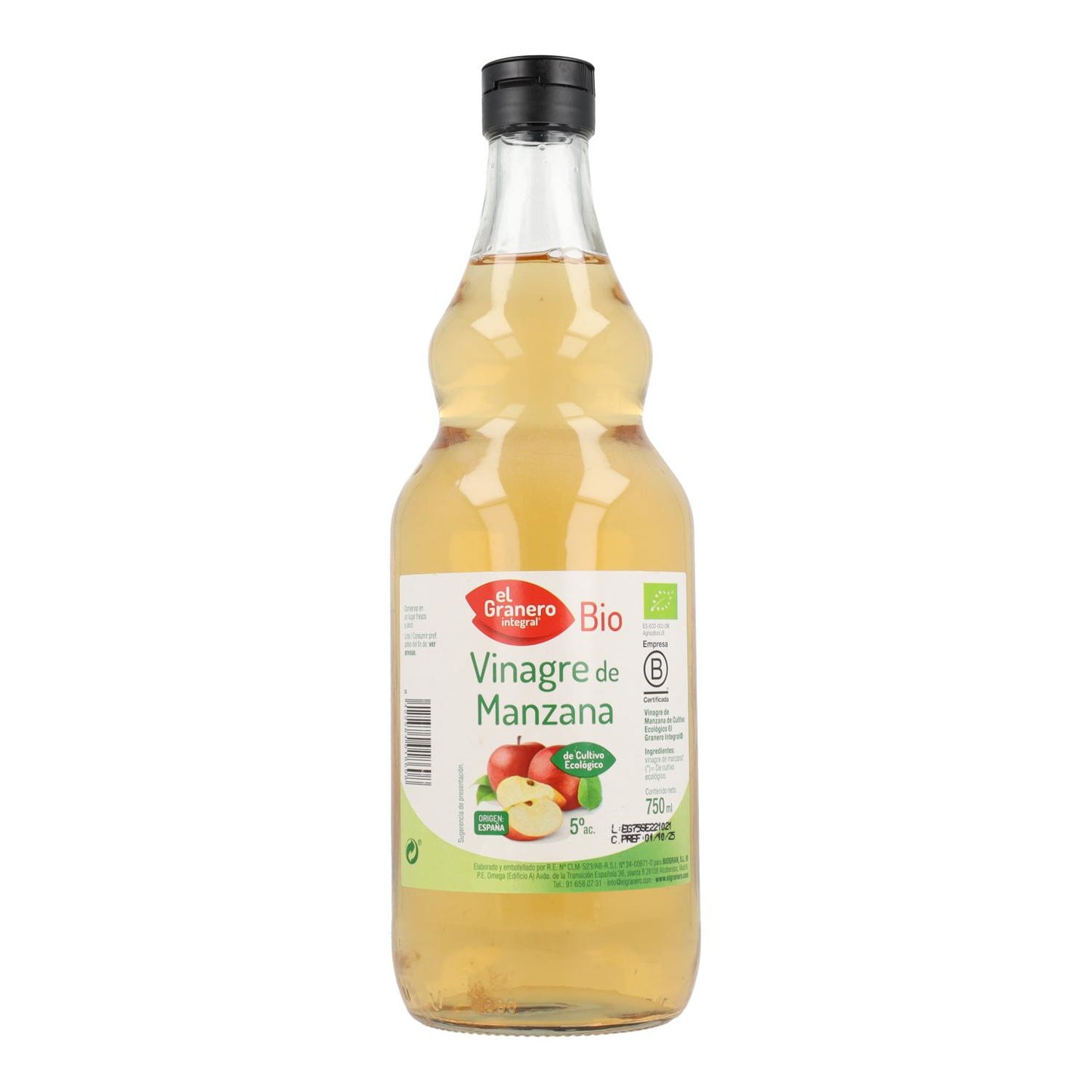 El Granero organic apple cider vinegar 750 ml