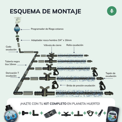 Exsudationsrulle Agro Planeta Huerto 50 m
