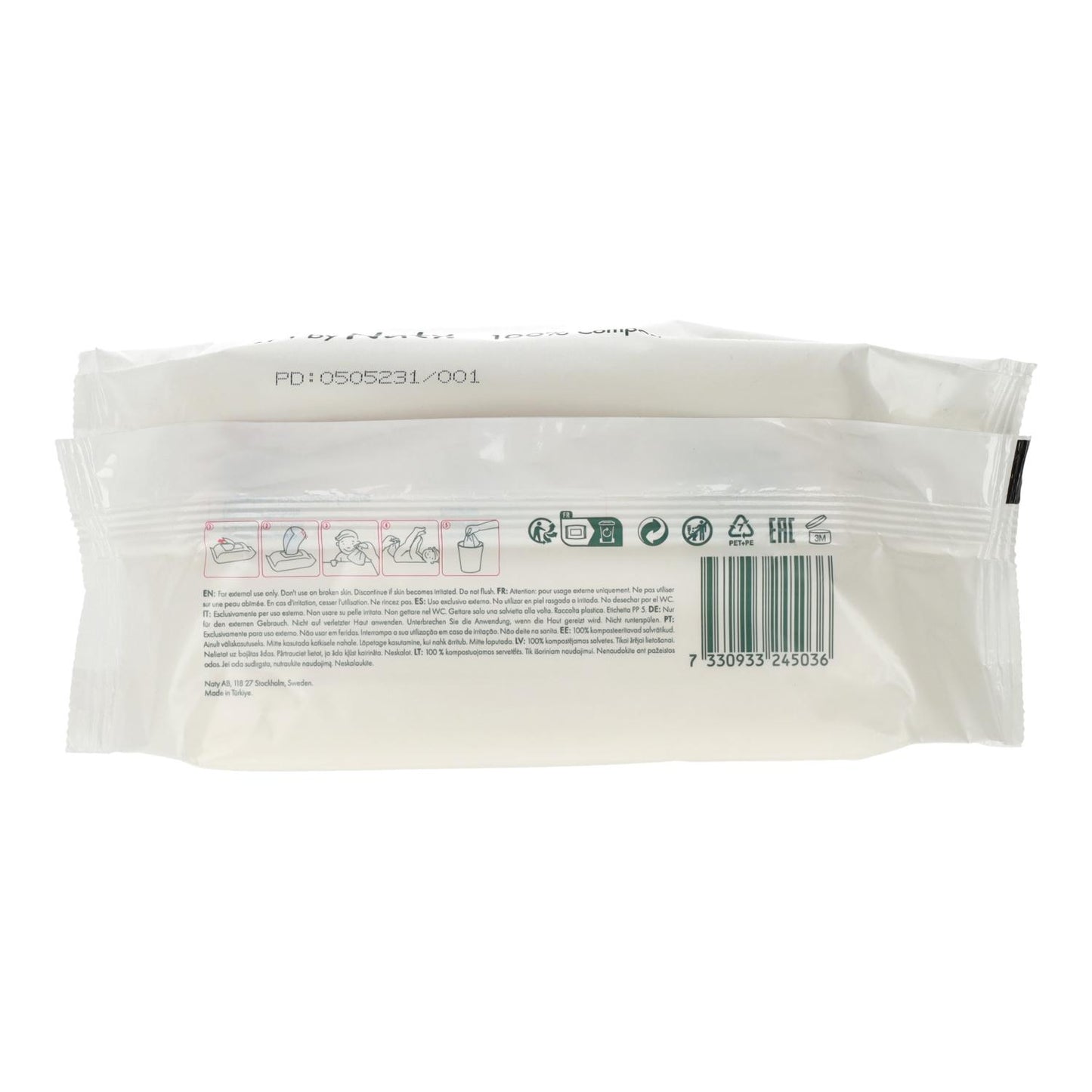 Chusteczki z aloesem Naty 56 szt.