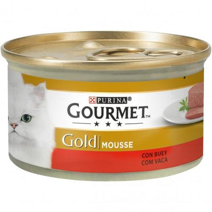 Opakowanie 24 x GOURMET GOLD Mousse Mokra karma Wołowina 85 g