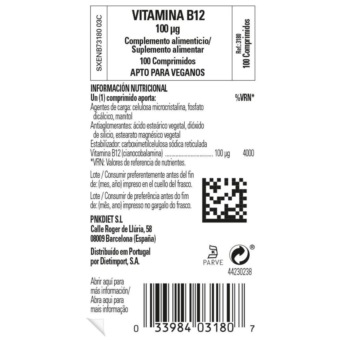 2-pack Vit B12 100 mcg Solgar 100 tabletter