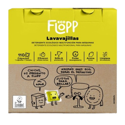 Detersivo per lavastoviglie in gel Eco FLOPP  110 capsule
