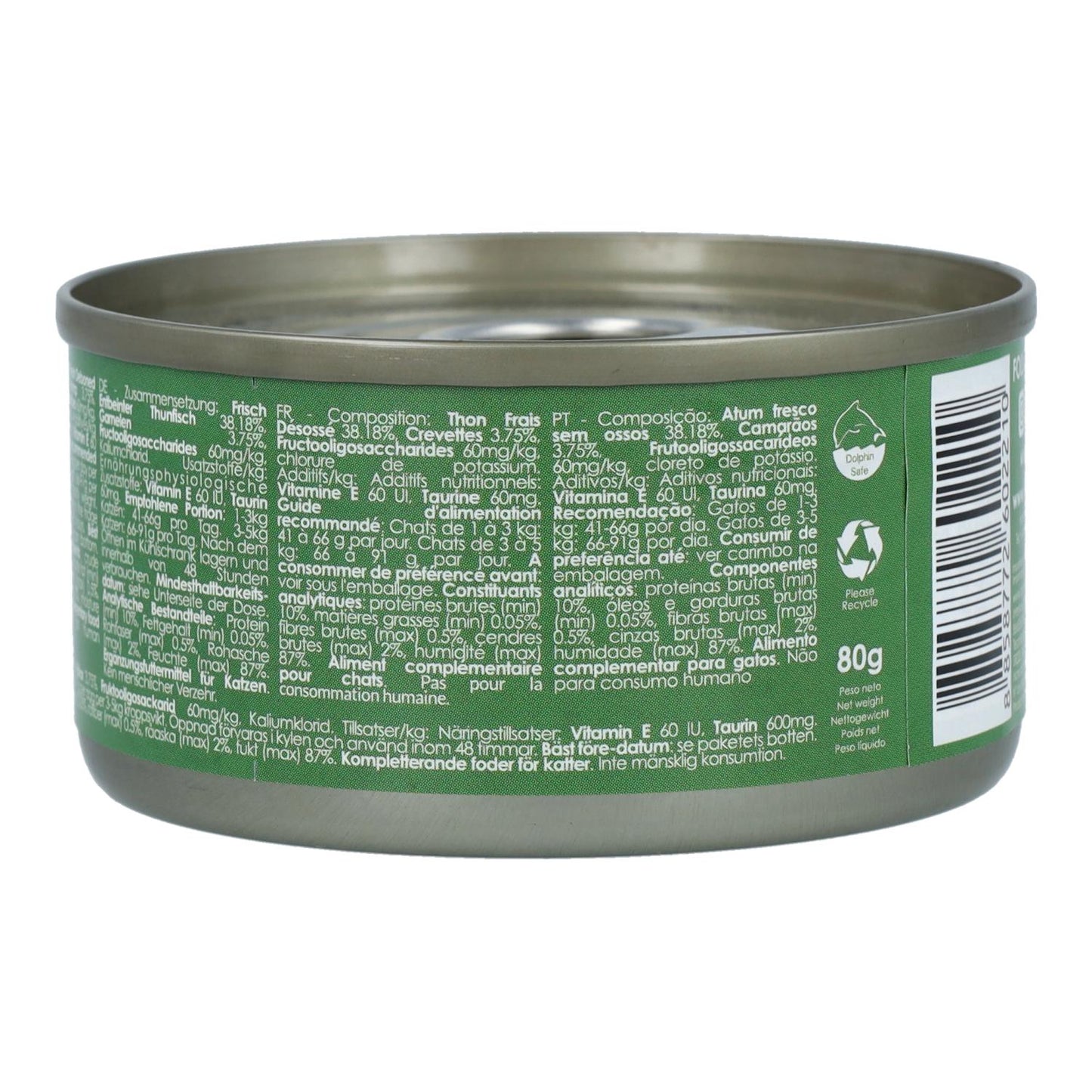 Kit Cat Toppers pour boîtes - Thon & crevettes 80 g Nourriture humide pour chats en gelée