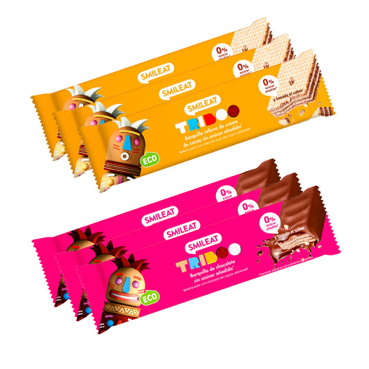 Mixpakket 6x Wafeltjes 30 g ECO - Smileat