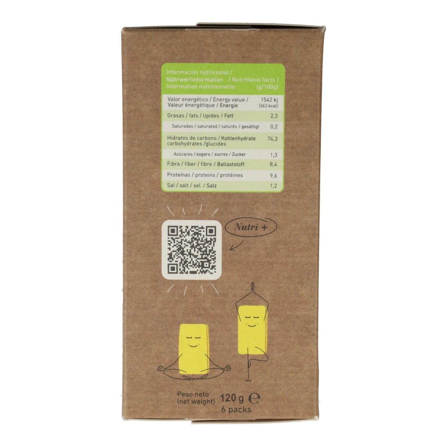 Glutenfreie Bio-Cracker aus Buchweizen und Quinoa Zealia 120 g