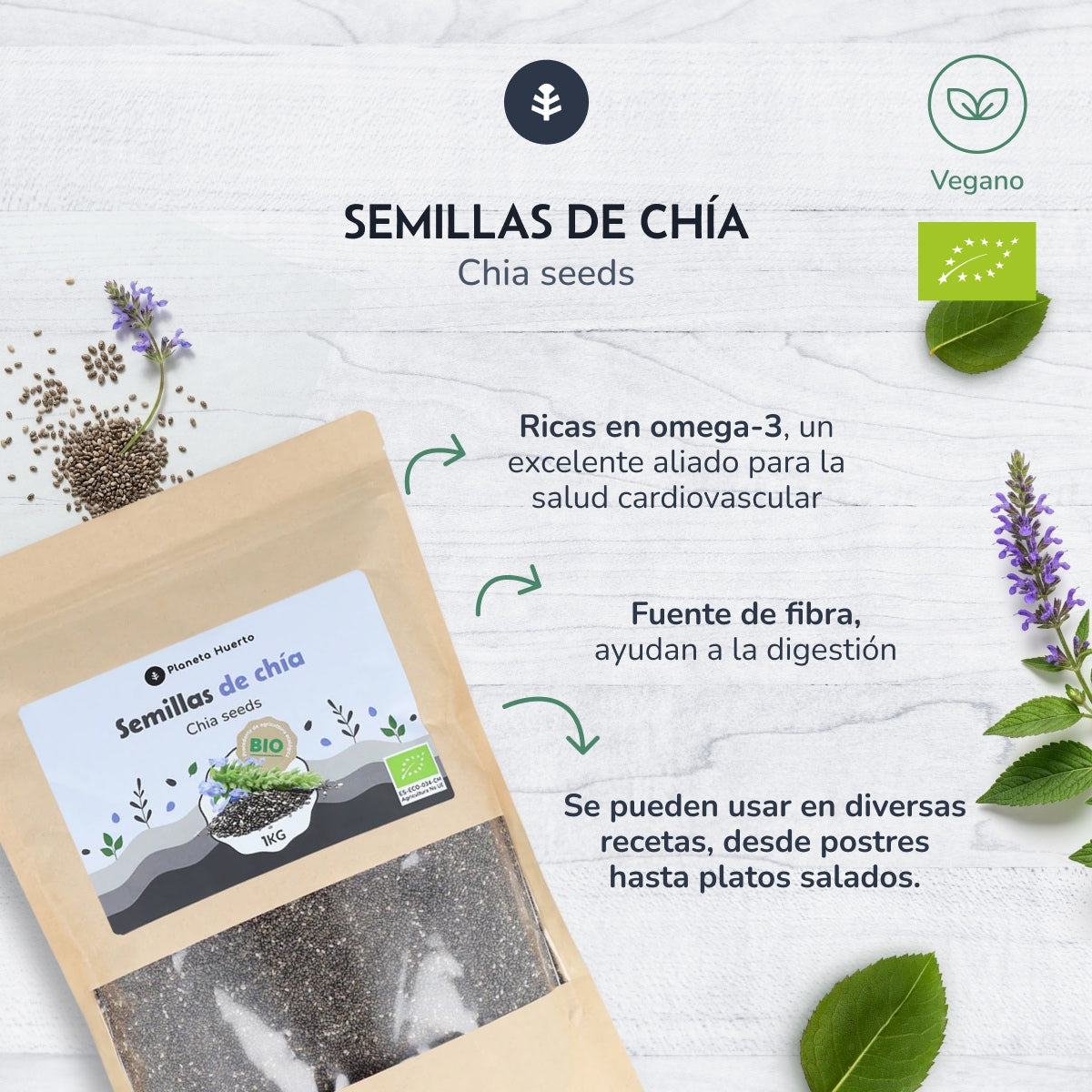 Chiafrön ECO Planeta Huerto 1 kg