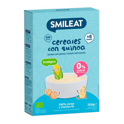 Bezglutenowa kaszka zbożowa z komosą ryżową Eco Smileat, 200 g