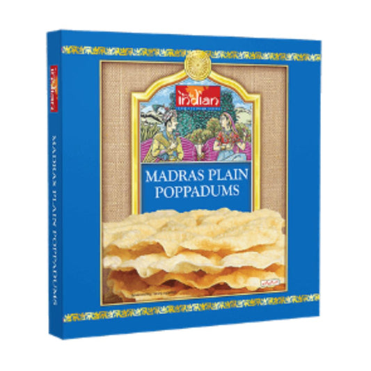 Poppadums madras naturales Truly Indian 112g