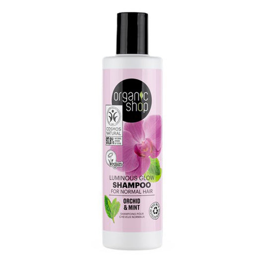 Shampoo orchidea e menta per capelli normali, Organic shop, 250 ml