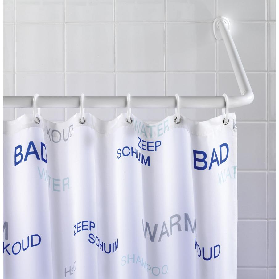 Set de barre de douche d'angle Blanc