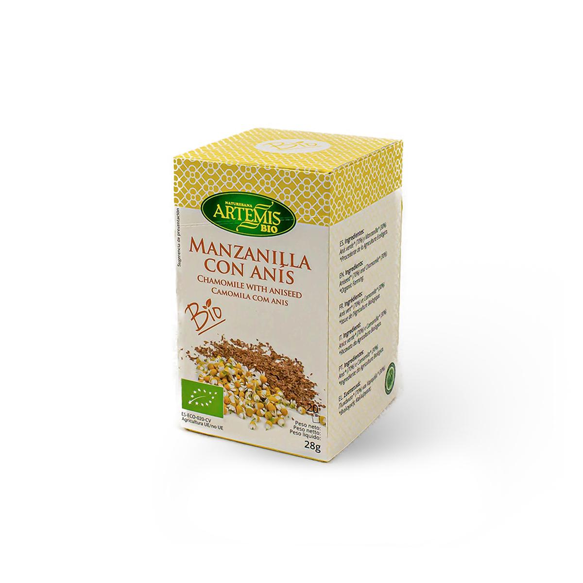 Artemis Chamomile with Aniseed, 20 tea bags.