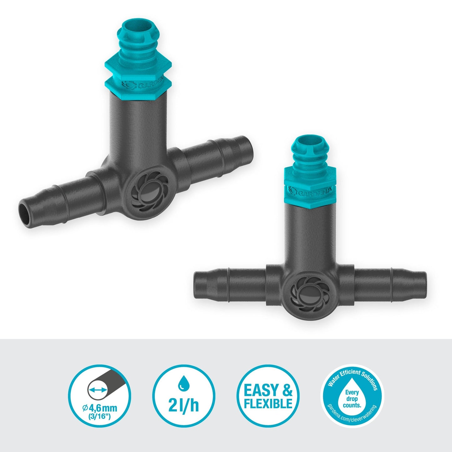 Tropfschlauch 2 l/h x10 Microdripsystem Gardena