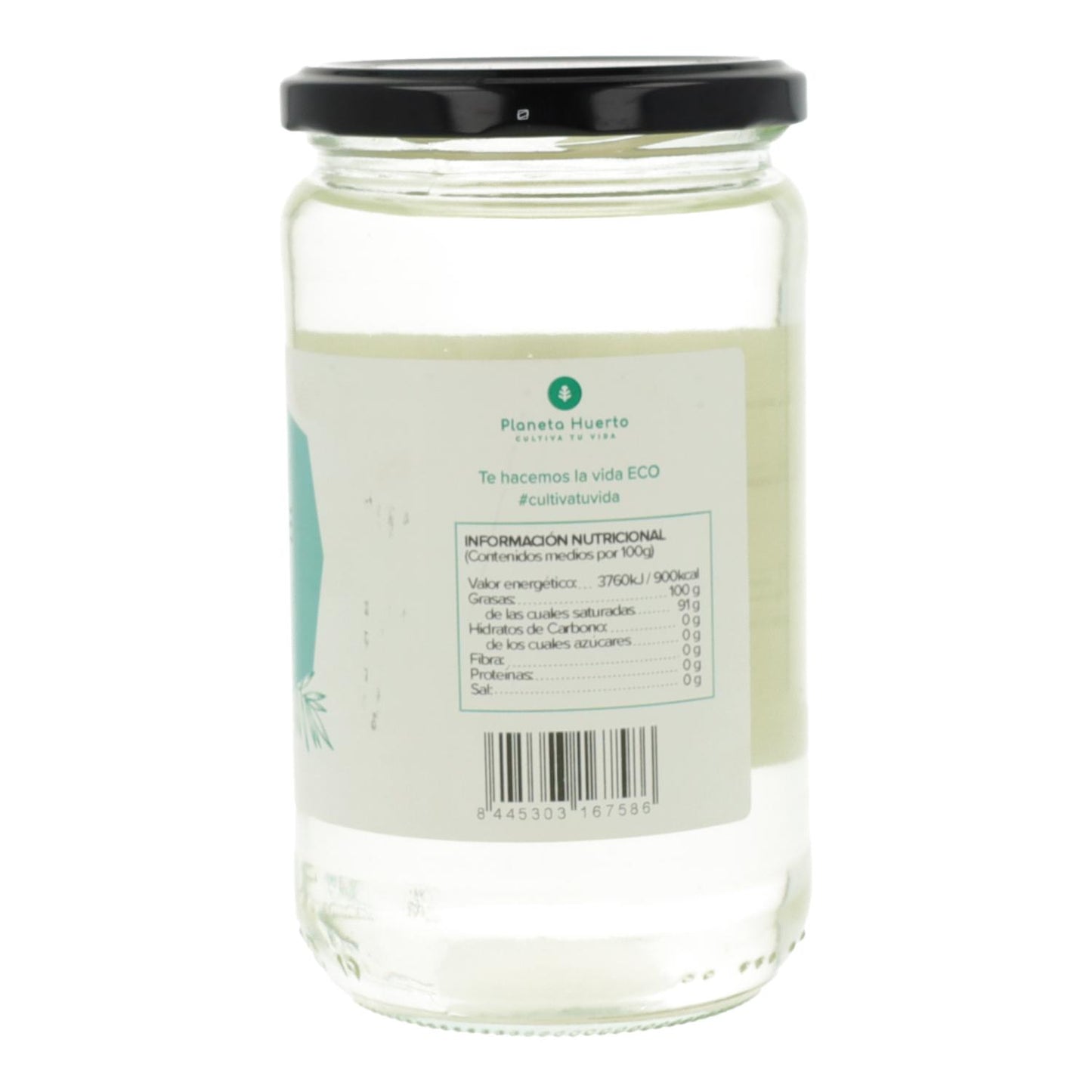 Förpackning 3xEkologisk deodoriserad kokosnötsolja ECO Planeta Huerto 500 ml