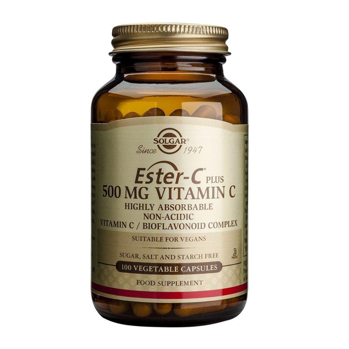 Ester C plus Witamina C  500 mg  Solgar 100 kapsułek roślinnych