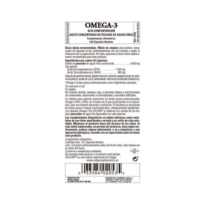 Solgar High Concentration Omega 3 120 capsules