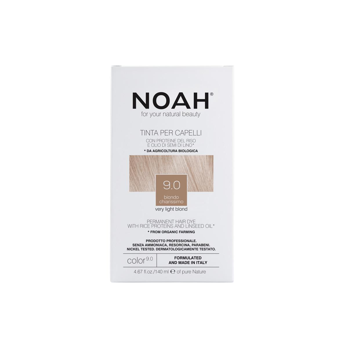 Very light blonde hair dye 9.0 Noah 140 ml