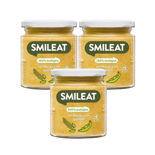 PROMO 3x Pot de légumes au quinoa bio Smileat 230 g