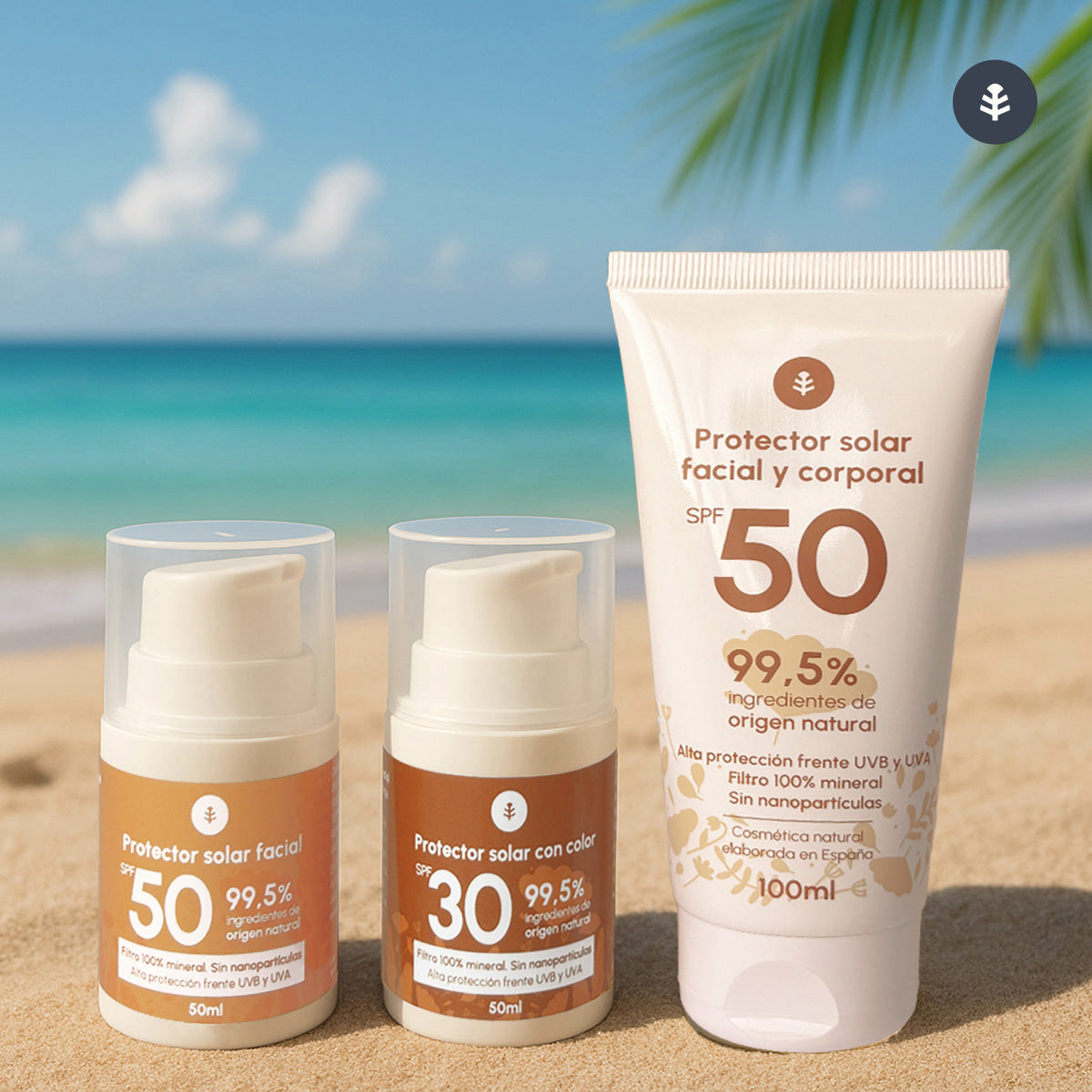 100 % mineralisk solkräm för ansiktet SPF50 Planeta Huerto 50 ml