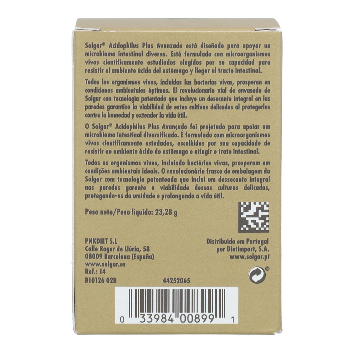 Pack of 2x Solgar Advanced Acidophilus Plus 60 Vegetable Capsules