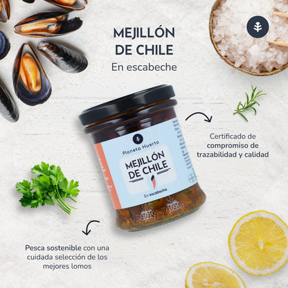 Moules marinées au piment Planeta Huerto 165 g