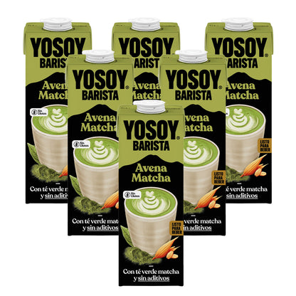 6er-Pack Matcha-Getränk Yosoy 1 l