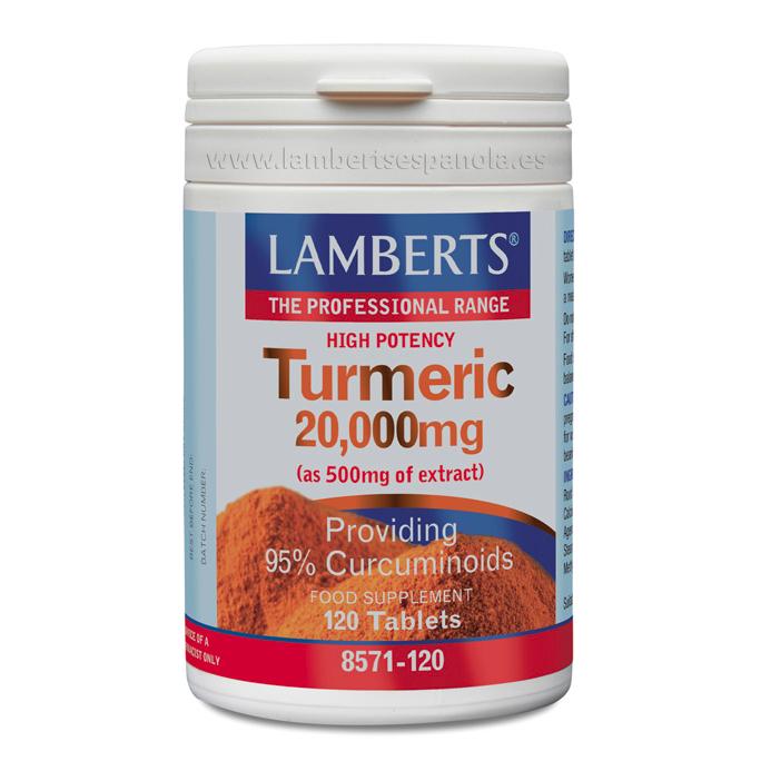 Kurkuma 20.000 mg Lamberts 120 Tabletten