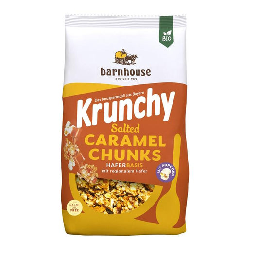 Muesli Krunchy Avena con pezzetti di caramello salato BIO Barnhouse 500 g