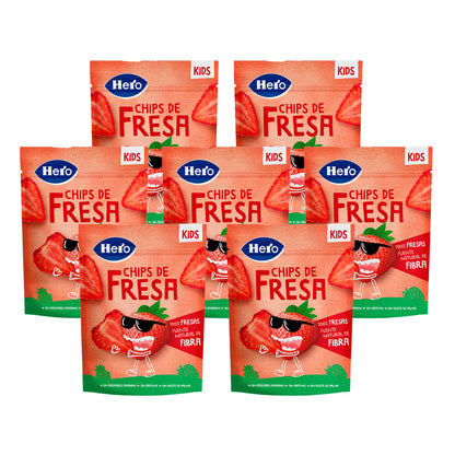 7er-Pack Erdbeer-Chips Hero Kids 12 g