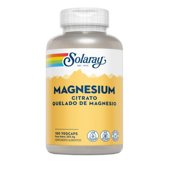 Big Magnesium Citrate Solaray 180 kapslar